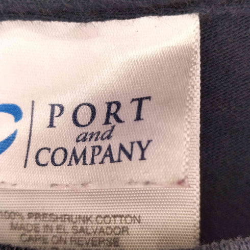 ポートアンドカンパニー PORT and COMPANY バックプリント アームファイヤーパターン L/S Tシャツ メンズ
